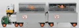 Group of 2 DCP Die-Cast Semi Trucks with Trailers
