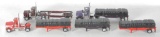 Group of Tekno Die-Cast Semi Trucks