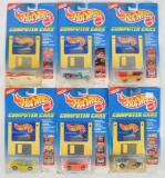 Group of 6 Hot Wheels Computer Cars Die-Cast Vehicles in Original Packaging