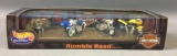 Hot Wheels Harley Davidson Rumble Road Die-Cast Motorcycle Set In Original Box