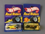 Group of 2 Hot Wheels Real Riders Die-Cast Vehicles In Original Packages