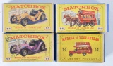 Group of 4 Matchbox Models of Yesteryear Die-Cast Vehicles with Original Boxes