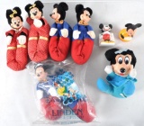 Group of Mickey and Mini Mouse Slippers and More