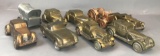 Group of 9 Copper vehicle coin banks