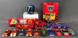 Group of 15+ die-cast vehicles and more