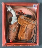 Vintage childs toy Top Grain Cowhide Western Holster Set