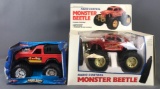 Group of 2 toy monster trucks