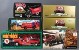 Group of 6 Texaco die-cast metal vehicle coin banks in original packaging