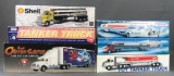 Group of 6 toy trucks in original packaging