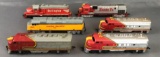 Group of 6 HO scale model train engines