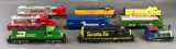 Group of 8 HO scale model train cars