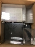 Large group of plastic display cases