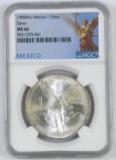 1985 Mexico One Onza .999 Fine Silver (NGC) MS66.