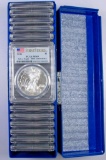 Group of (20) 2016 $1 American Silver Eagle 30th Anniversary (PCGS) MS69.