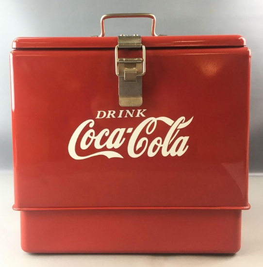 Vintage Coca-Cola Advertising Metal Cooler
