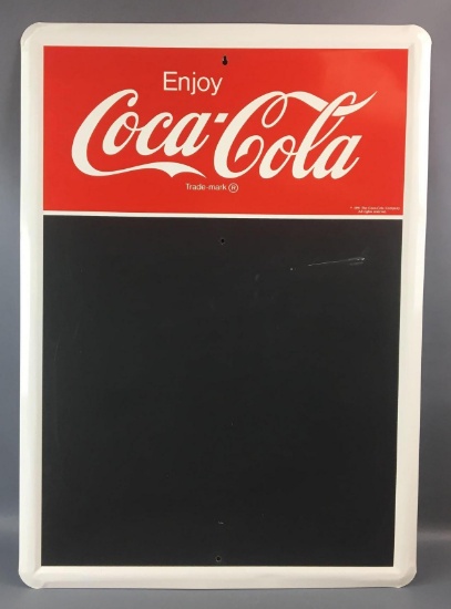 Coca-Cola Advertising Metal Chalk Board