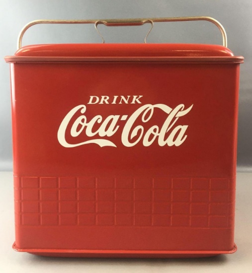 Vintage Coca-Cola Advertising Metal Cooler