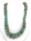Natural Lime Green Turquoise Graduated Stone Necklace
