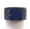 Sterling Silver and Lapis Modern Form Ring