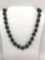 Jade Green Knotted Bead Necklace