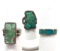 Lot of 3 : Sterling Slver and Turquoise Rings