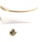 Gold over Sterling Silver Chain Bracelet and Charm