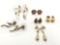 Lot of 6 Pairs : Goldfilled Earring Collection - Swirls, Dangles, and Studs