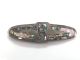 Sterling Silver and Abalone Barrette