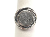 Sterling Silver Swirled Band Ring
