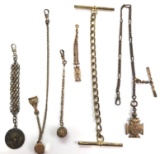 Collection of Watch Chains and Fobs - Masonic