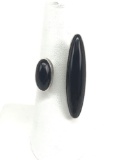 Sterling Silver and Onyx Double Onyx Stone Ring : Tony Guerro