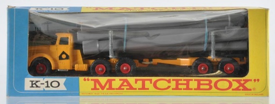 Matchbox King Size K-10 Pipe Truck Die-Cast Vehicle with Original Box