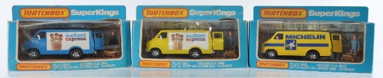 Group of 3 Matchbox Super Kings Die-Cast Vehicles in Original Boxes