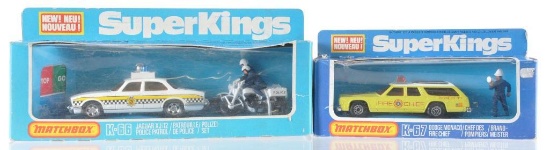 Group of 2 Matchbox Super Kings Die-Cast Vehicles in Original Boxes