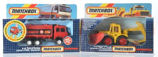 Group of 2 Matchbox Super Kings Die-Cast Vehicles in Original Boxes