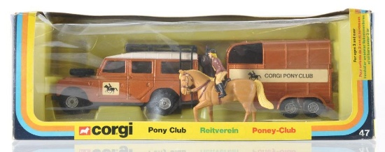 Corgi No. 47 Pony Club Die-Cast Vehicle Set in Original Box