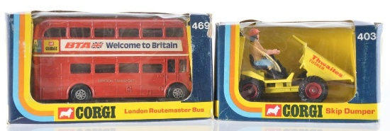 Group of 2 Corgi Die-Cast Vehicles in Original Boxes