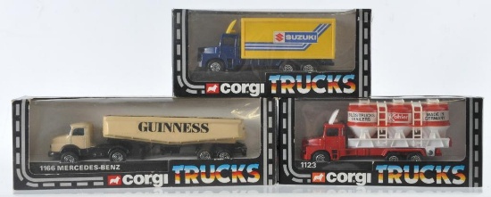Group of 3 Corgi Trucks Die-Cast Vehicles in Original Boxes