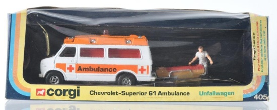 Corgi No. 405 Chevrolet Superior 61 Ambulance Die-Cast Vehicle in Original Box