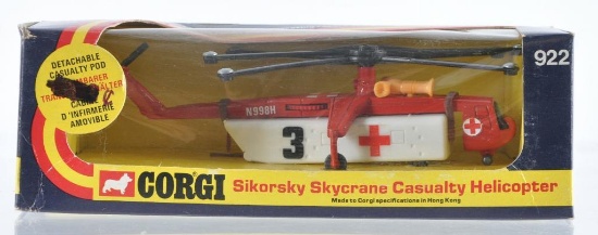 Corgi No. 922 Sikorsky Skycrane Casualty Helicopter in Original Box