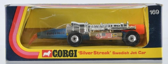Corgi No. 169 Arnolds Sundquist's "Silver Streak" Swedish Jet Car in Original Box