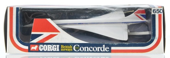 Corgi No. 650 British Airways Concorde Die-Cast Jet in Original Box