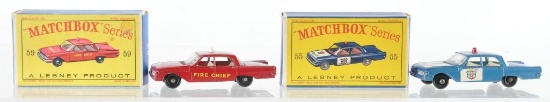 Group of 2 Matchbox Die-Cast Vehicles with Original Boxes