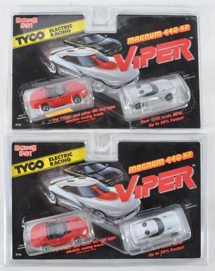 Group of 2 Tyco Magnum 440-X2 Viper Slot Cars in Original Packaging
