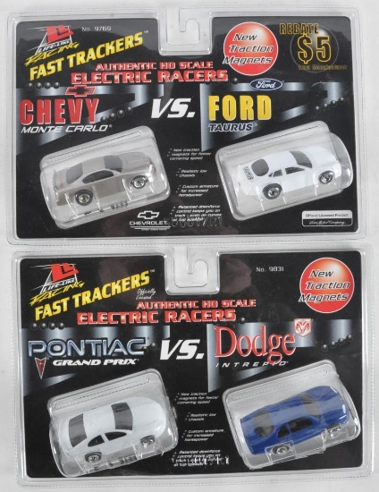Group of 2 Life Like Racing Fast Trackers HO Slot Car 2 Packs