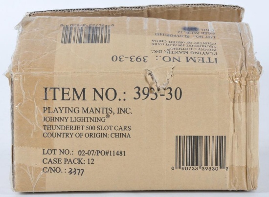 Full Shipping Box of Playing Mantis Johnny Lightning Slot Cars in Original Boxes