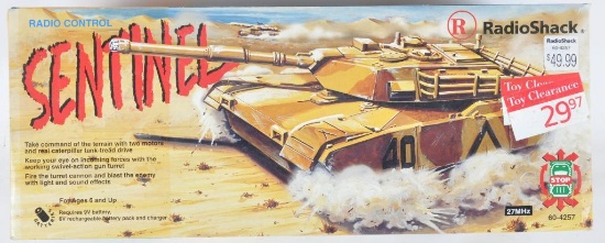 Radio Shack Radio Controlled Sentinel Tank in Original Box