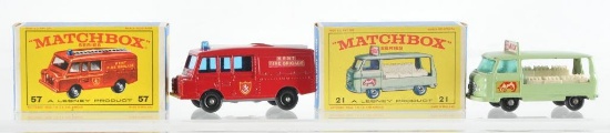 Group of 2 Matchbox Die-Cast Vehicles with Original Boxes