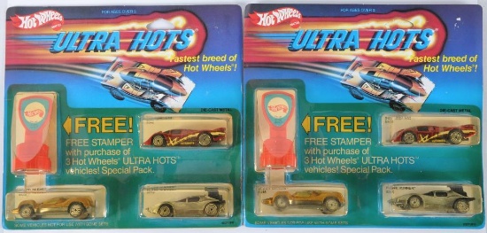 Group of 2 Hot Wheels Ultra Hot Die-Cast Vehicle Gift Sets in Original Packaging