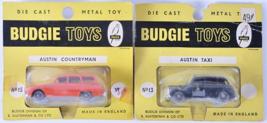 Group of 2 Budgie Toys Die-Cast Vehicles with Original Packaging